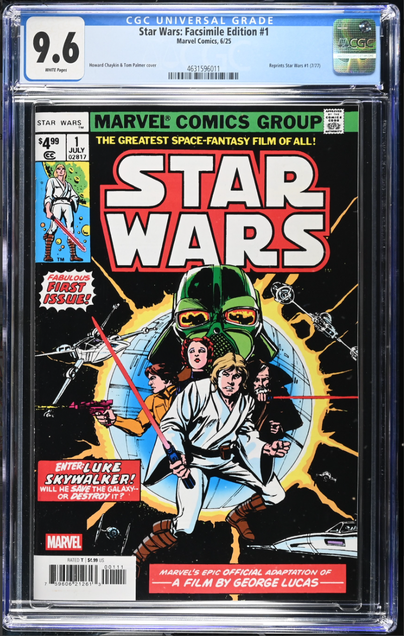 Star Wars #1 (Facsimile Variant) CGC 9.6 image 0