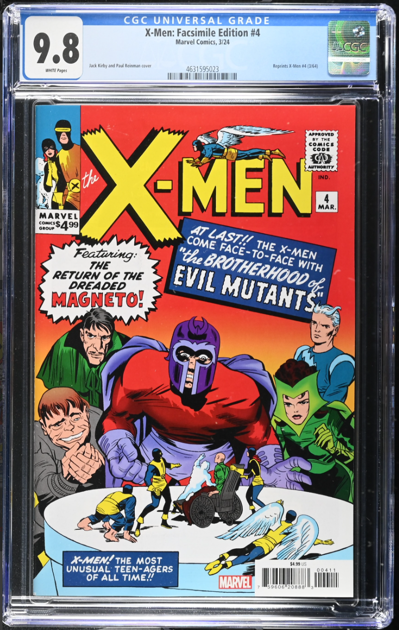 X-Men #4 (Facsimile Variant) CGC 9.8 image 0