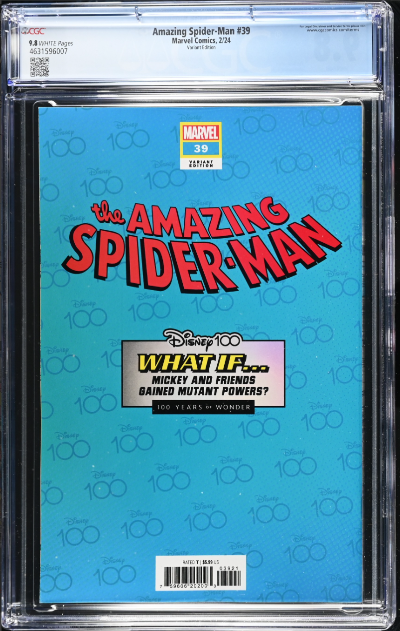 Amazing Spider-Man #39 (Disney Variant) CGC 9.8 image 1