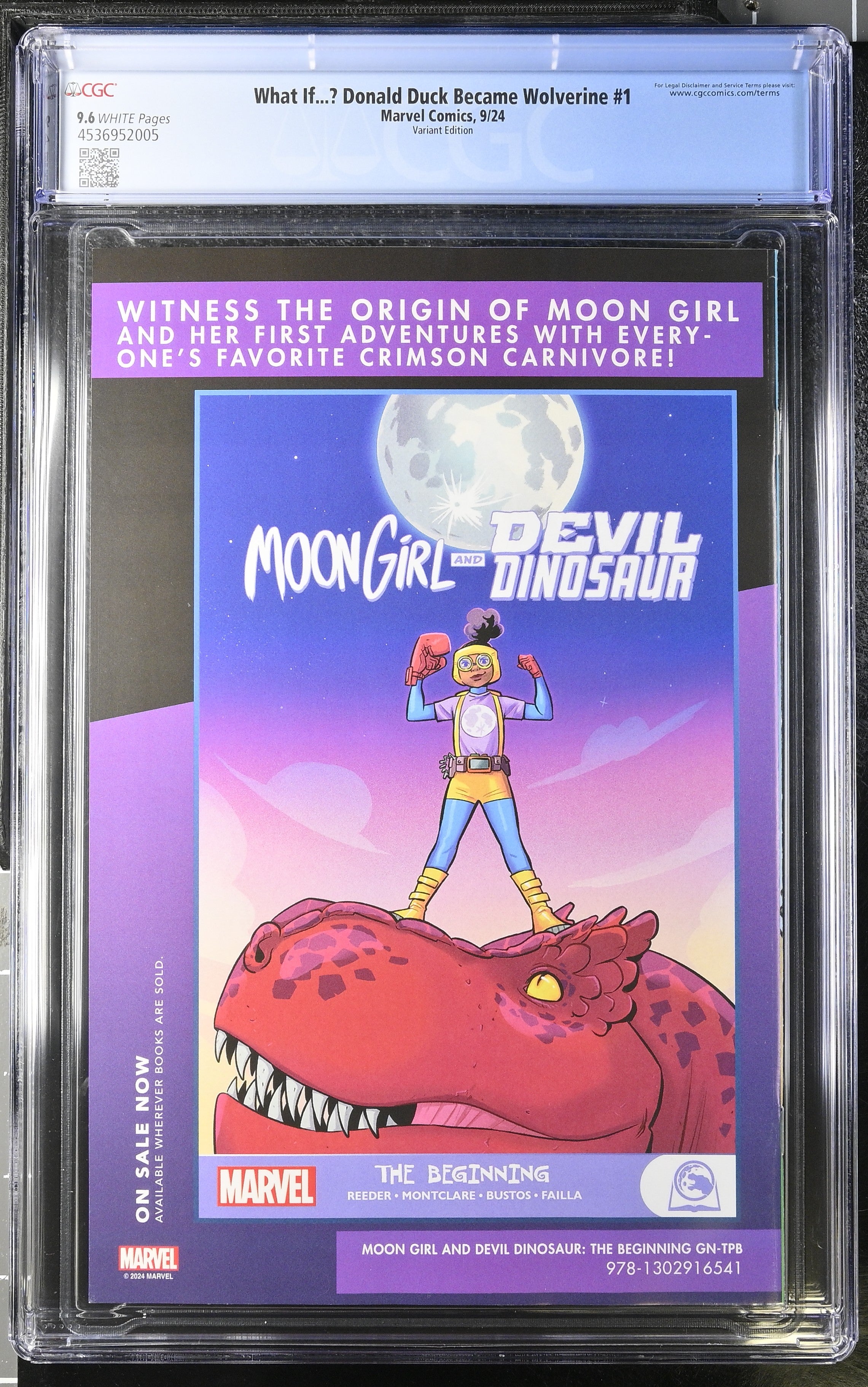 What If...? Donald Duck Became Wolverine #1B [CGC 9.6] image 1