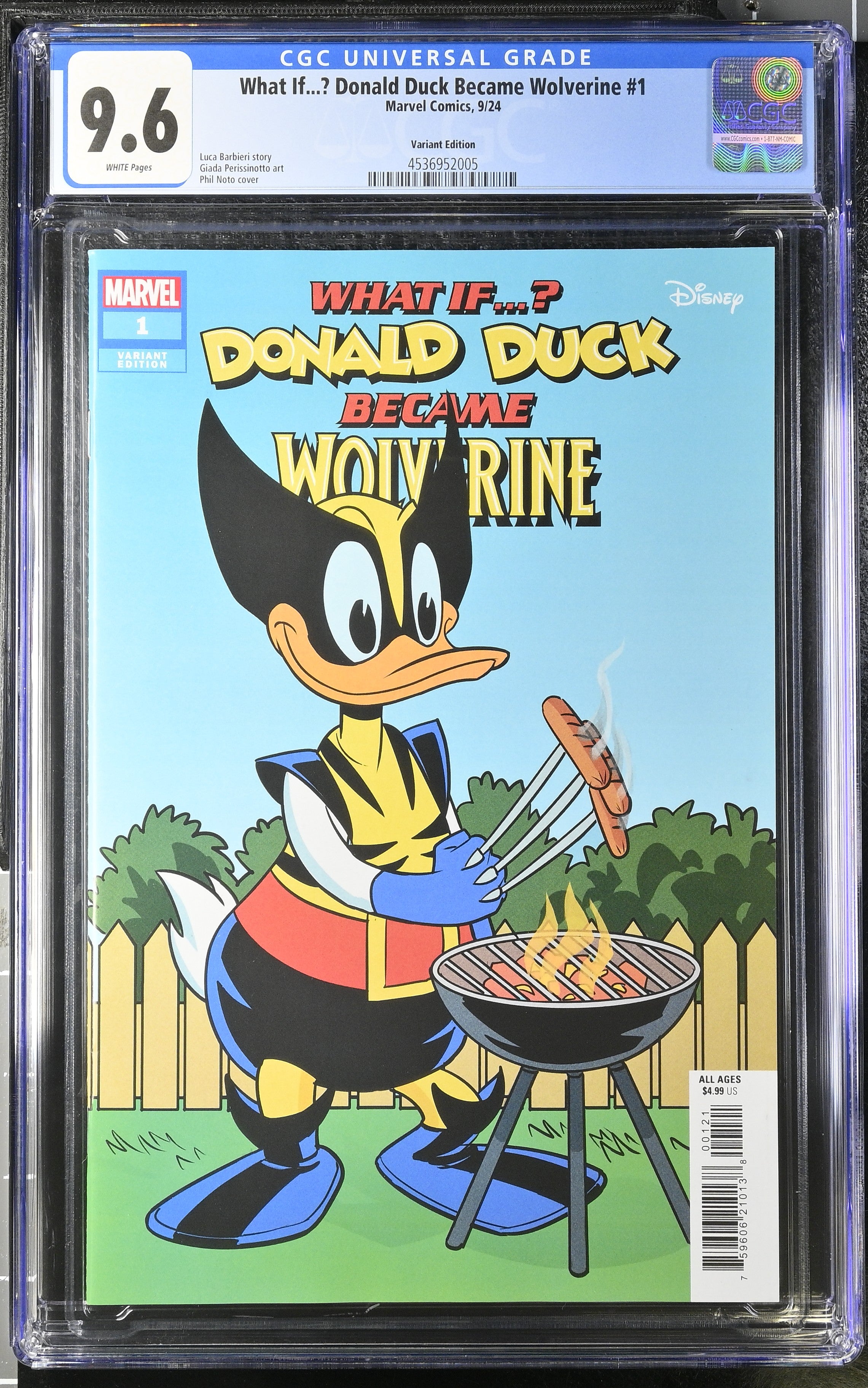 What If...? Donald Duck Became Wolverine #1B [CGC 9.6] image 0