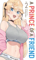 Manga book cover titled 'A Prince of a Friend' with an anime character on the cover.