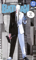 Comic book cover featuring a character in a suit with a cityscape background