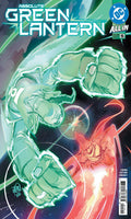 Comic book cover featuring a green and red character with 'Absolute Green Lantern' branding.