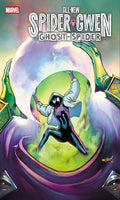 Comic book cover featuring Spider-Gwen and Ghost-Spider with Marvel logo.