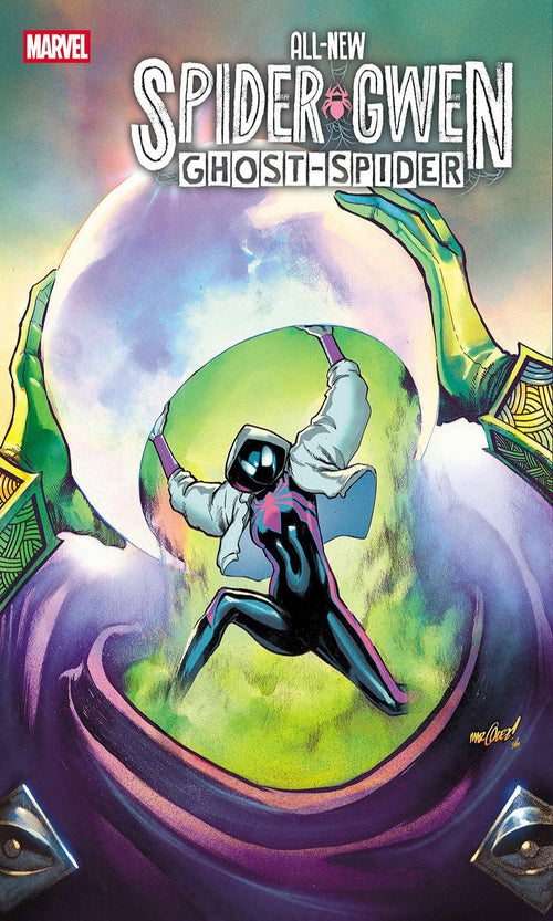 Comic book cover featuring Spider-Gwen and Ghost-Spider with Marvel logo.