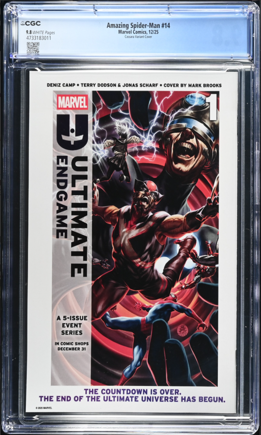 Comic book cover of 'Ultimate Endgame' with Marvel logo and superhero artwork.
