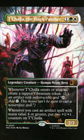 Card featuring T'Challa, the Black Panther, with game text and artwork.