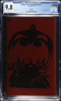 Comic book cover with a black pumpkin silhouette on a red background, graded 9.8 by CGC.