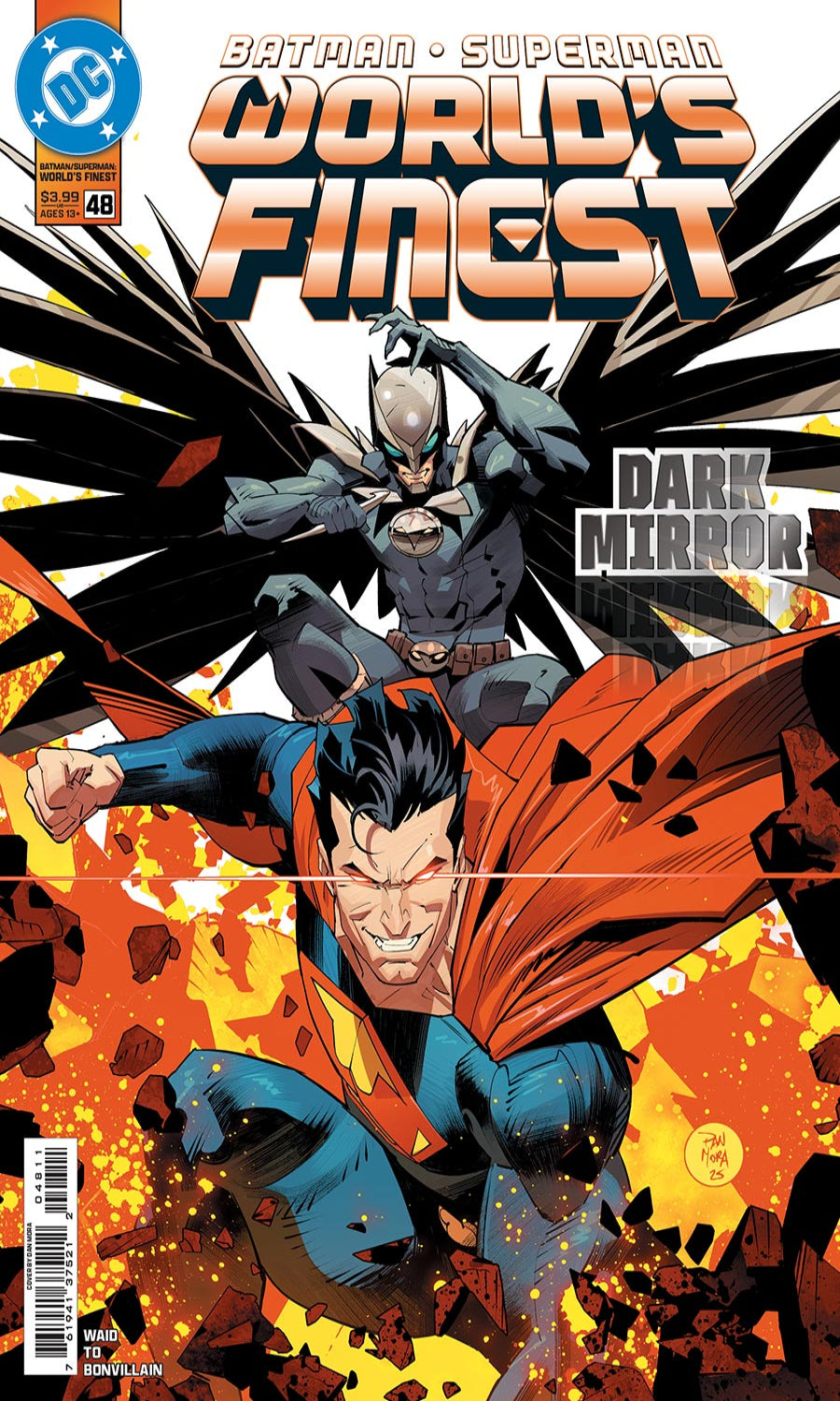Comic book cover featuring Batman and Superman with 'World's Finest' title