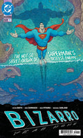 Comic book cover featuring Superman with a blue background and DC logo.
