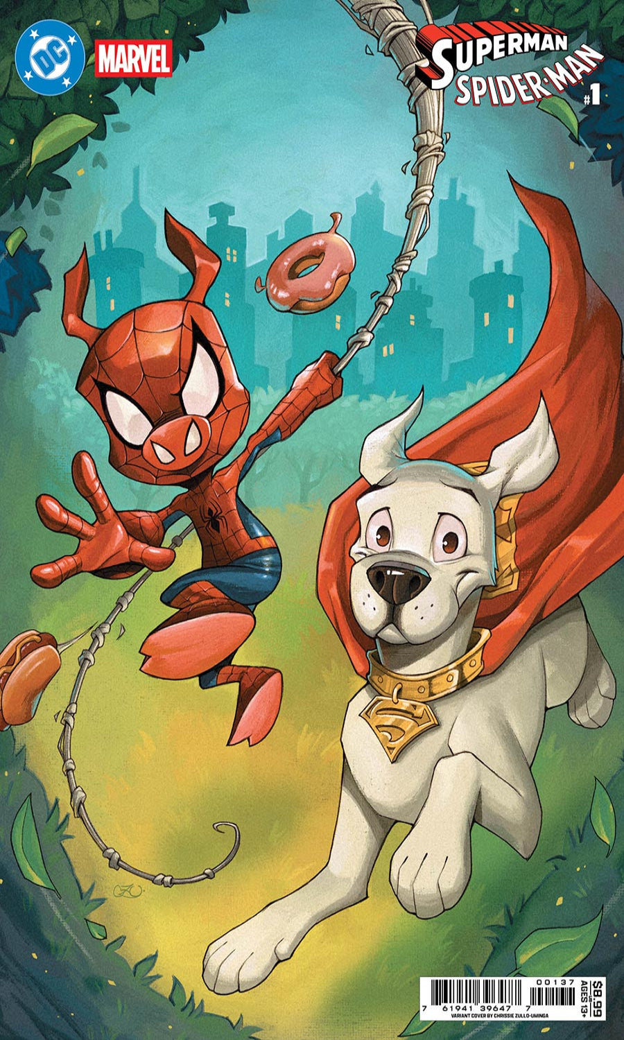 DC Marvel Superman Spider-Man #1W (Krypto & Spider-Ham Variant)