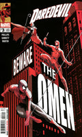 Comic book cover featuring Daredevil with 'Beware the Daken' text against a cityscape background.