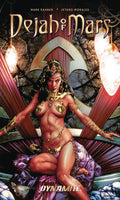 Comic book cover featuring a woman in warrior attire with 'Dejah of Mars' and 'Dynamite' branding.
