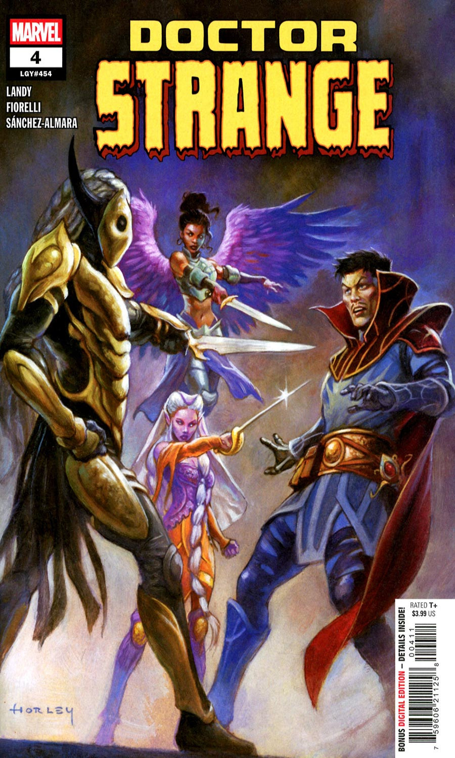 Comic book cover featuring characters from 'Doctor Strange' with Marvel logo.