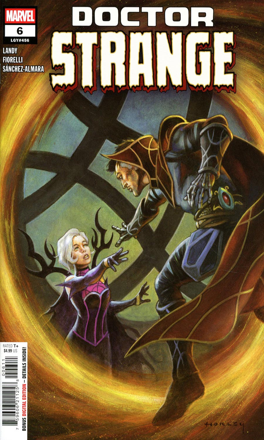 Comic book cover of 'Doctor Strange' featuring a mystical scene with characters and energy.
