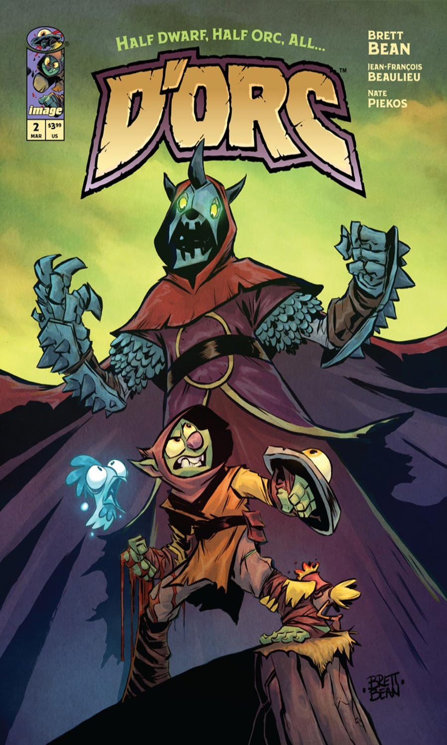 Comic book cover featuring a character from 'D'Ors' with a fantasy theme.