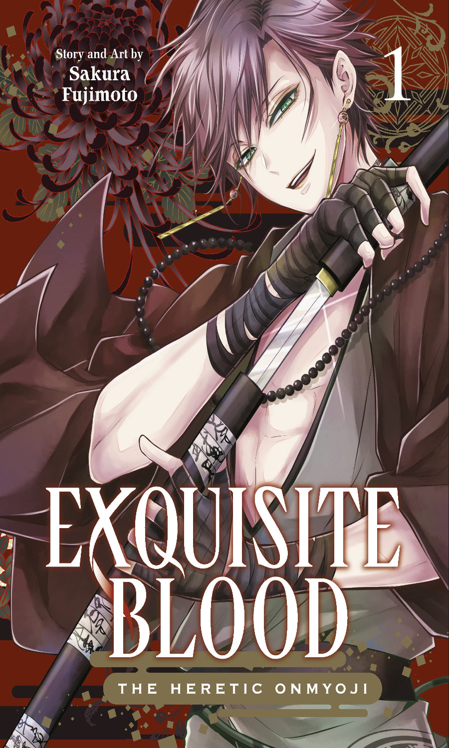 Manga book cover of 'Exquisite Blood' with an illustration of a character holding a sword.