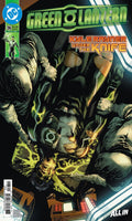 Comic book cover featuring Green Lantern with a dramatic scene