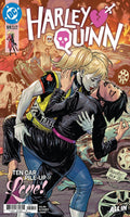 Comic book cover featuring two characters in a dramatic pose with a colorful background.
