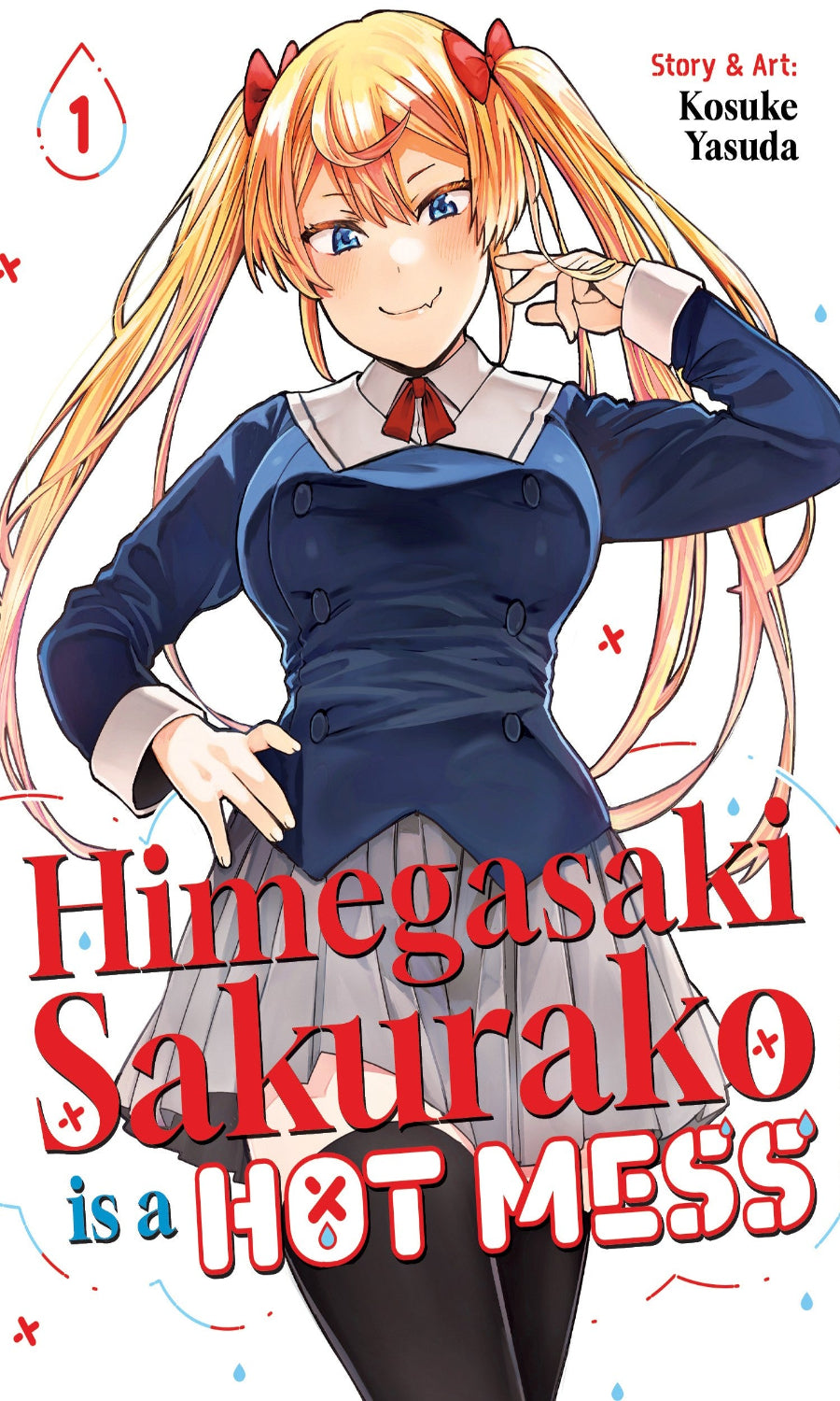 Book cover of 'Himegasaki Sakurako is a HOT MESS' with an anime-style character.