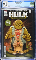 Comic book cover of 'The Incredible Hulk' featuring Muppets characters, graded 9.8 by CGC.