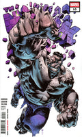 Marvel's The Invincible #10 comic book cover featuring a dynamic illustration of the Invincible character breaking through purple stone, with the Marvel logo in the top right corner.