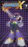 Comic book cover featuring a robot character with a retro-futuristic design on a grid background.