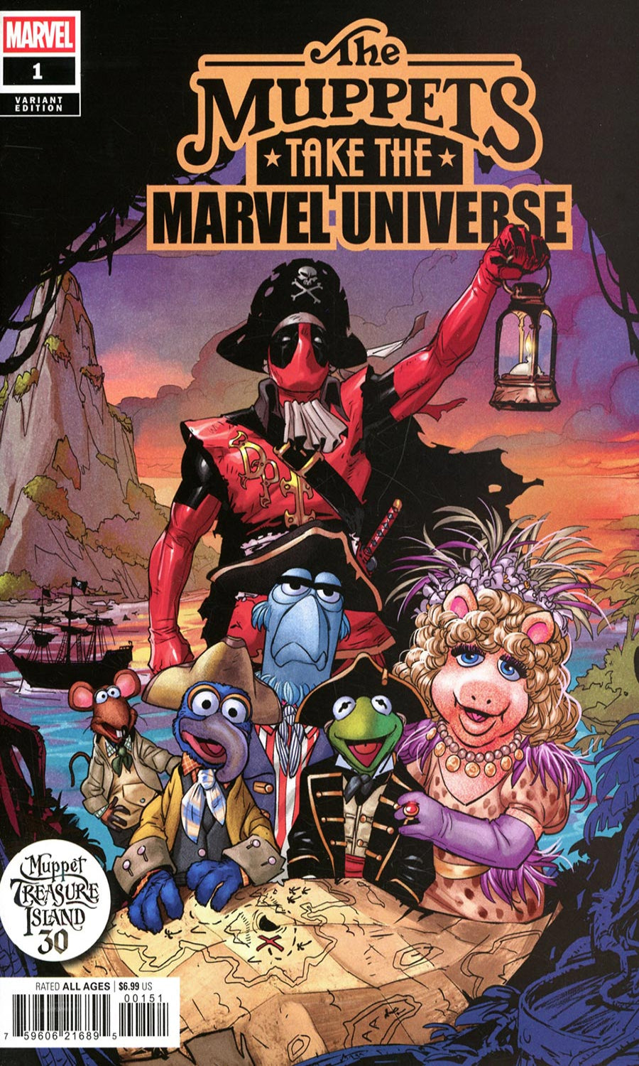 Muppets Take The Marvel Universe #1C (Muppet Treasure Island 30th Anniversary Variant)