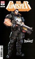 Comic book cover featuring 'The Punisher' holding a gun on a black background.