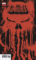 Comic book cover of 'The Punisher' with red and black design