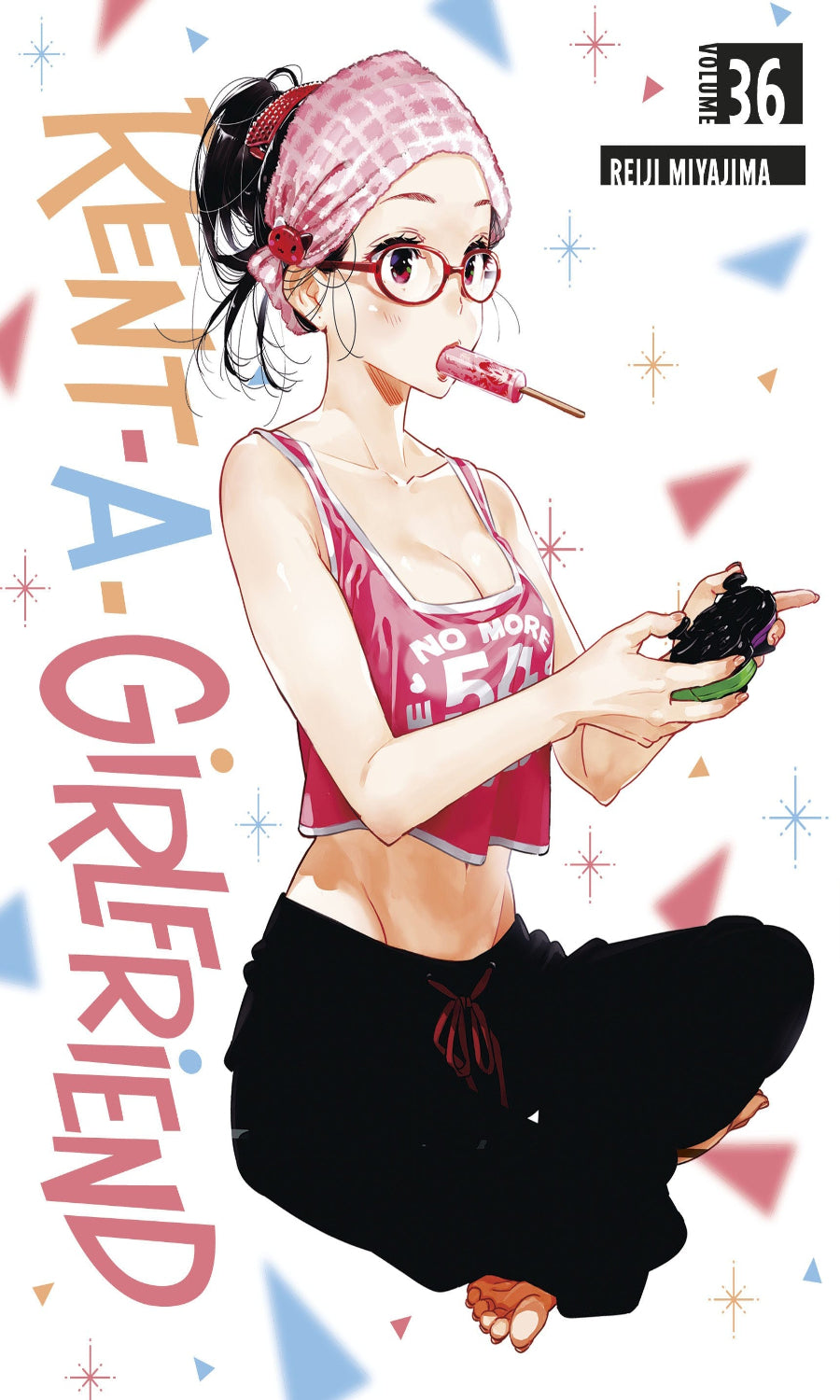 Manga cover of 'Kent-A-Girlfriend' with an animated character holding a vape and smartphone.