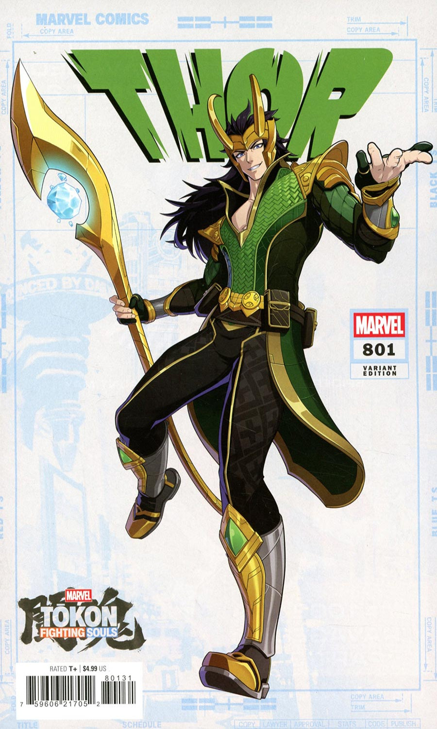 Thor #801C (Marvel Tokon Fighting Souls Variant)