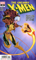 Comic book cover featuring a superhero character with a glowing weapon, titled 'The Uncanny X-Men'.