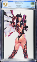 Comic book cover featuring a stylized character with tattoos, CGC graded 9.9