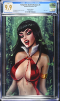 Comic book cover featuring a character with dark hair and red accents, framed by CGC grading label.