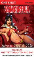 Comic book cover featuring a character in a red outfit with a palm tree and cocktail in the background.