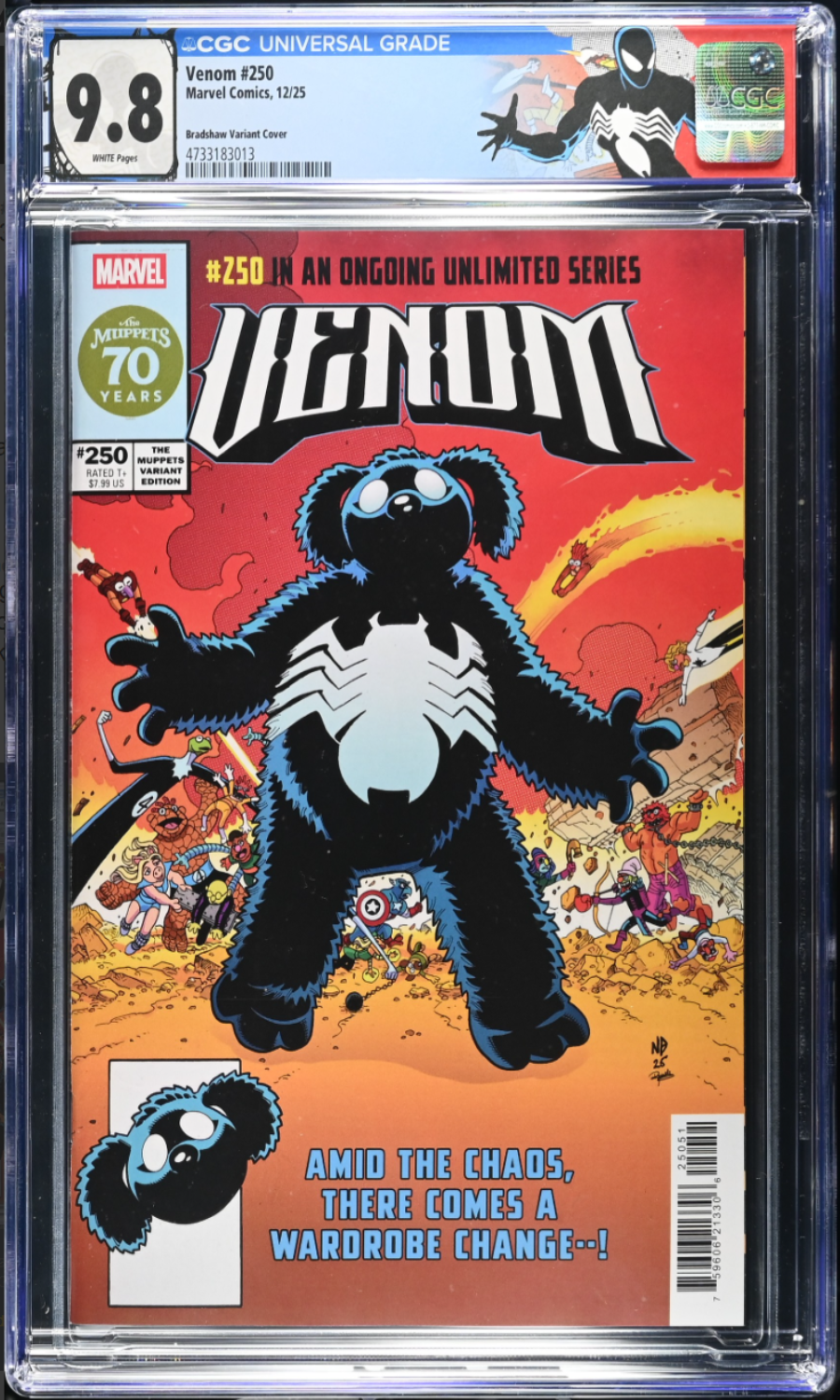 Comic book cover of 'Venom' with character design and Marvel branding.