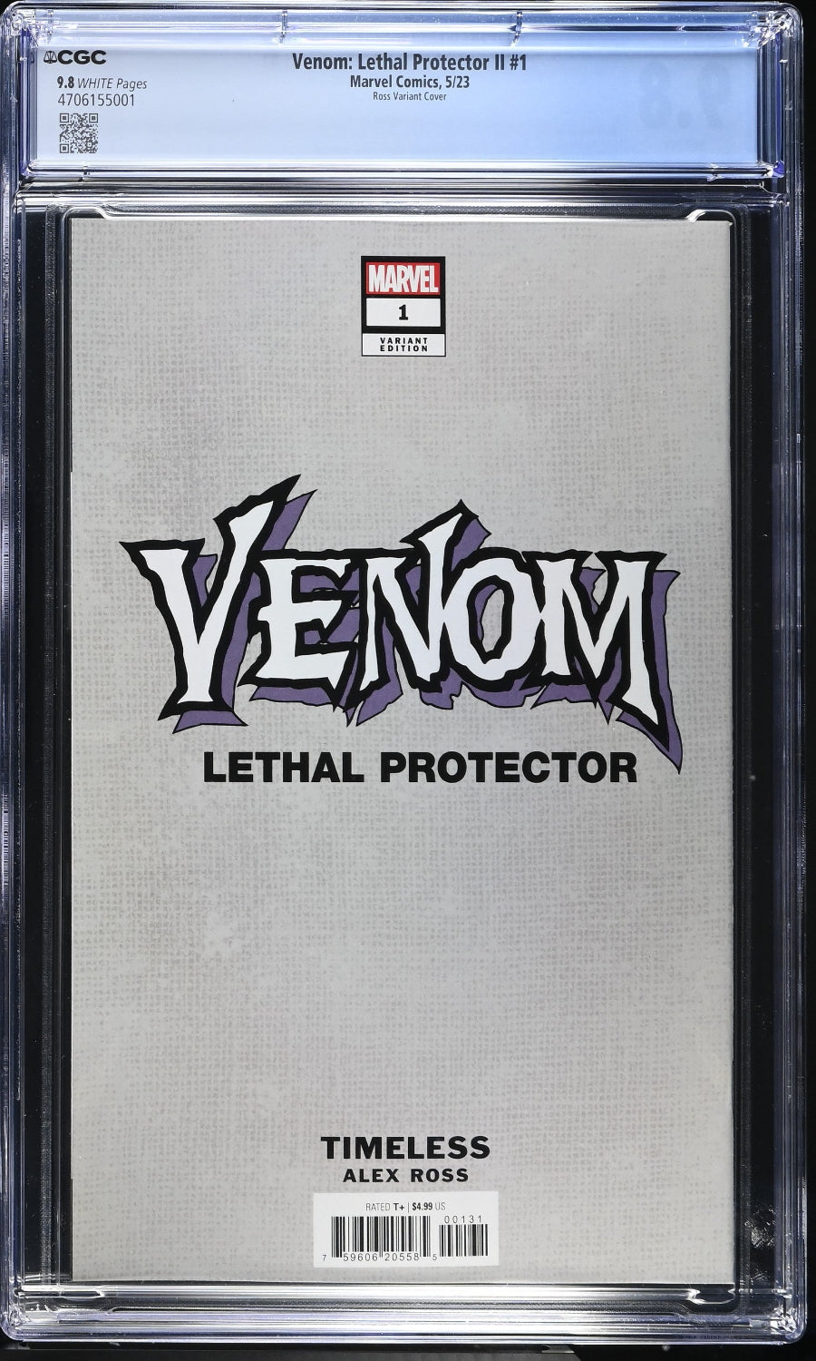 Comic book cover of 'Venom: Lethal Protector' with Marvel logo, featuring the title and artist's name.