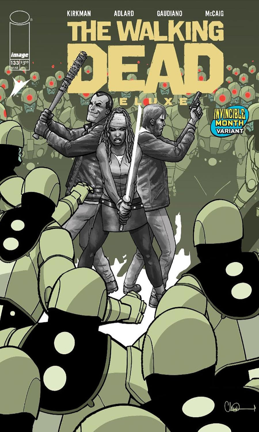 Walking Dead Deluxe #133E (Invincible Team-Up Variant)