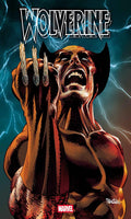 Comic book cover featuring Wolverine with claws extended against a dynamic background.