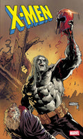 Comic book cover featuring a muscular character with a red mask, X-Men logo, and Marvel logo.