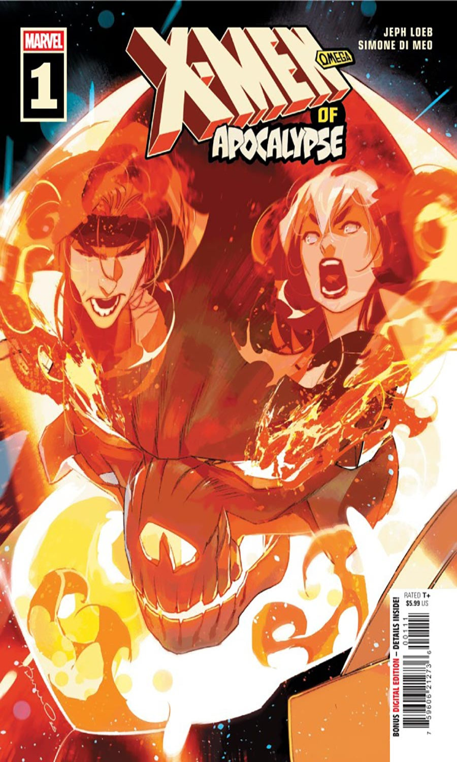 Marvel's X-Men of Apocalypse #1 comic book cover featuring stylized illustrated characters in fiery orange and yellow tones with the title at the top.