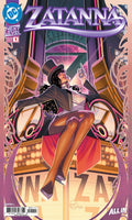 Comic book cover featuring a character in a top hat and coat with 'Zatanna' branding.