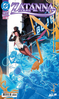 Comic book cover featuring a character in a theatrical outfit with 'Zatanna' at the top.