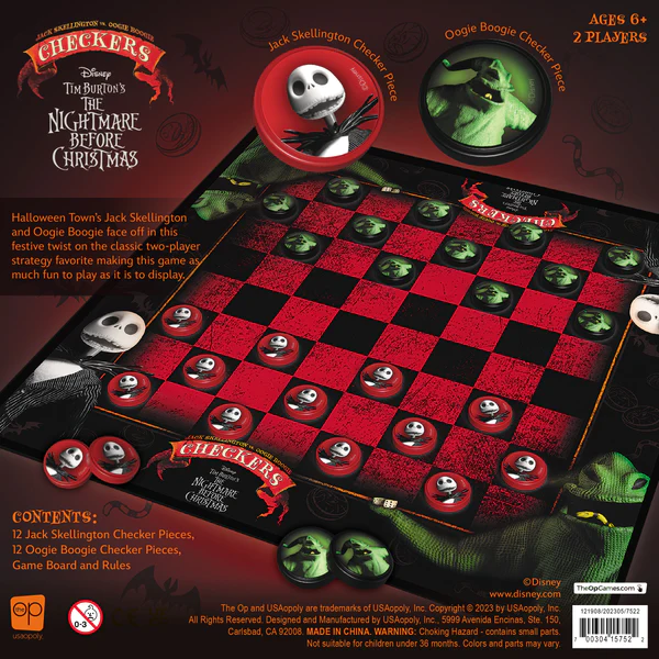 Checkers: Disney Tim Burton The Nightmare Before Christmas image 1