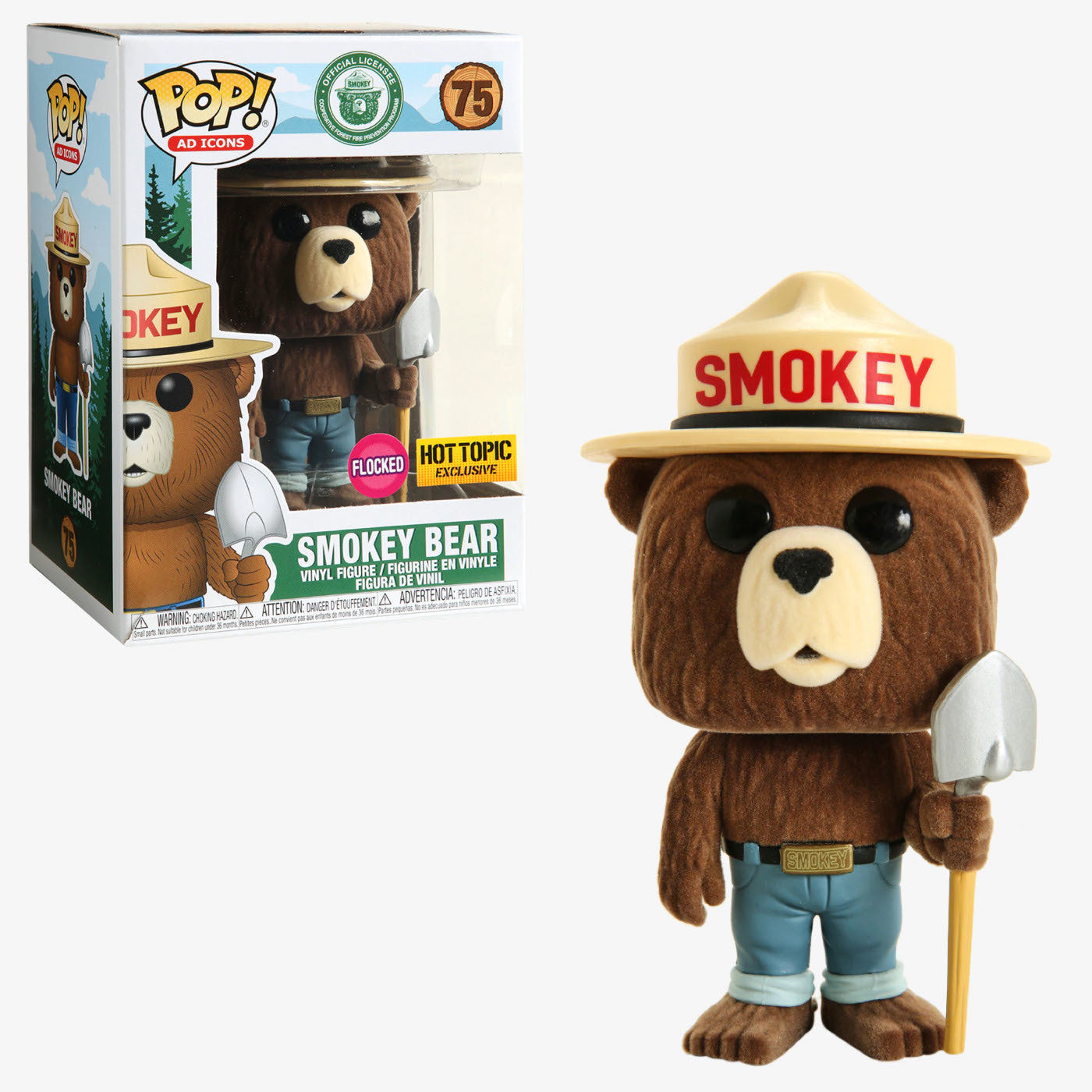 Smokey Bear- Flocked #75 (Hot Topic Exclusive) image 0