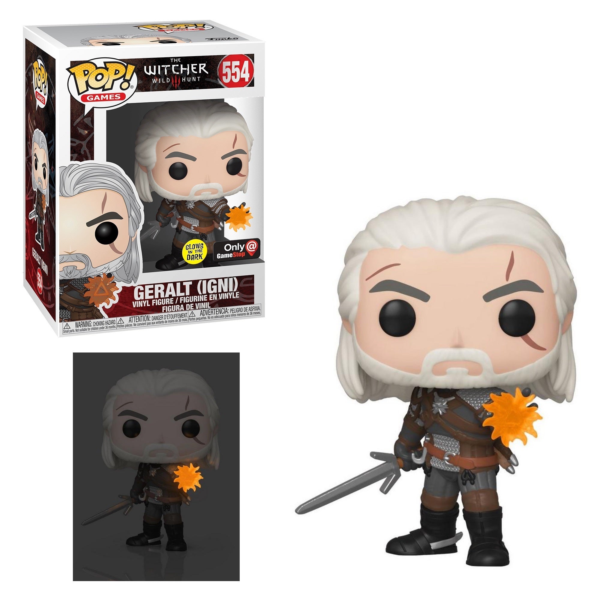 The Witcher - Geralt (IGNI) #554 (Gamestop Exclusive) image 0